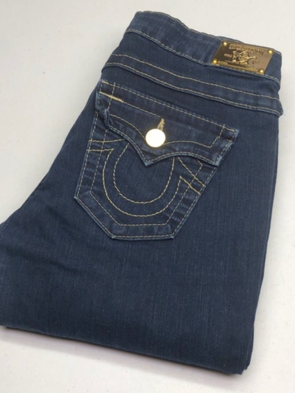 LIKE NEW TRUE RELIGION STRAIGHT LEG JEANS 26x28 MADE IN USA 🇺🇸